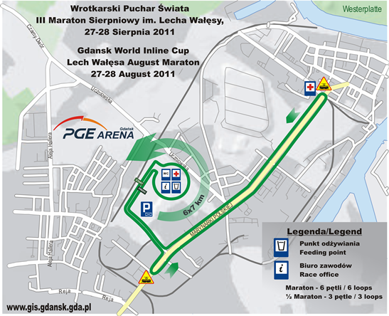 Mapa trasy III Maratonu Sierpniowego