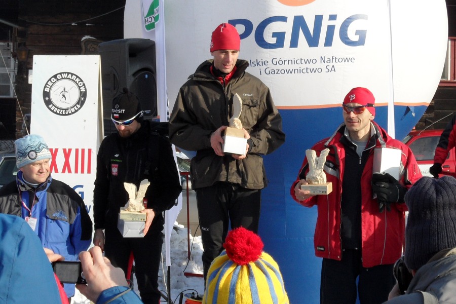 Panowie na podium po biegu na 20 km techniką dowolną