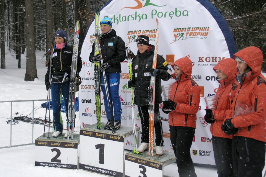 Kobiety na podium Wolrd Uphill Trophy