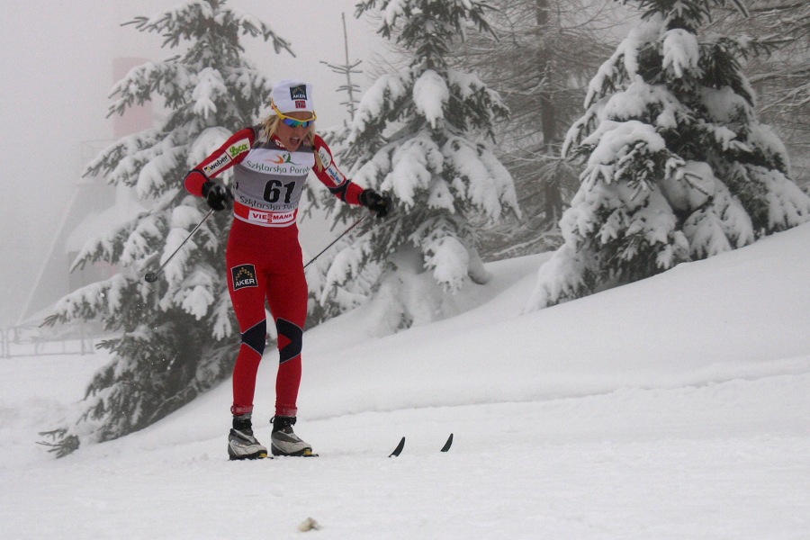 Therese Johaug (NOR) na trasie zawodów