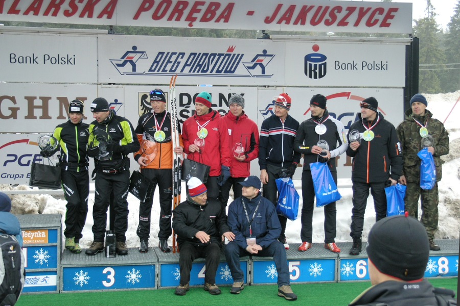 Pierwsza dziesiątka mężczyzn w biegu na 10 km CT