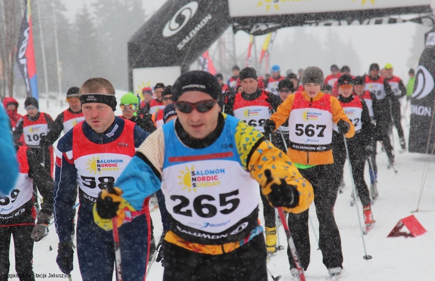 Przedostatnie spotkanie trzeciego sezonu Salomon Nordic Sunday w marcowym śniegu