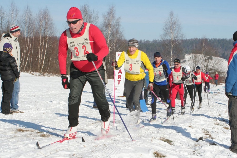 Uczestnicy Biegu Lotników