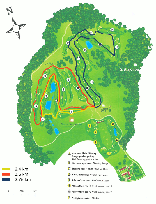 Mapa tras w Paczółtowicach