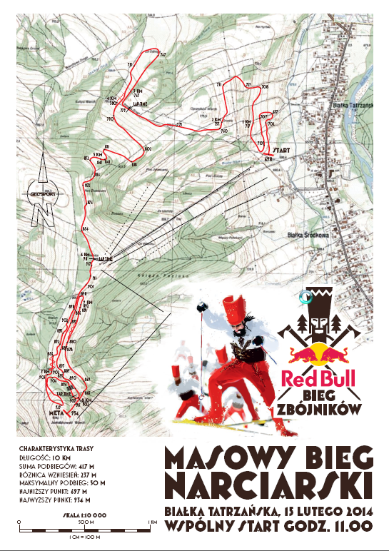 Mapa Red Bull Bieg Zbojnikow