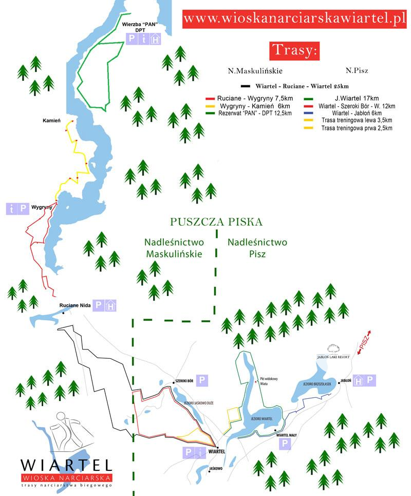 trasy narciarskie mapa hotel jablon