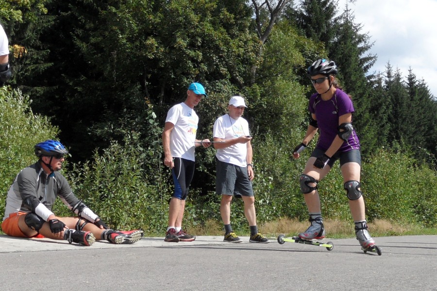 Trening na nartorolkach