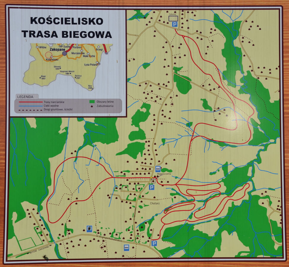 Koscielisko Chotarz mapa