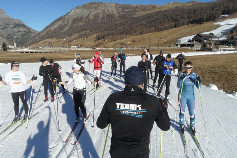 Team nabiegowkach.pl wzorem zawodników z elity przed sezonem trenował na śniegu w Livigno